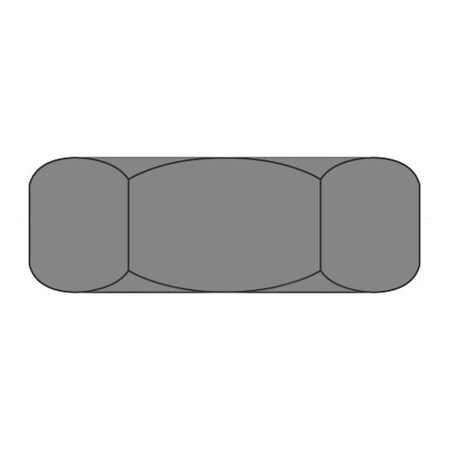 Newport Fasteners Jam Nut, 5/16"-18, Steel, Plain, 17/64 in Ht, 6000 PK NB329070B-6000